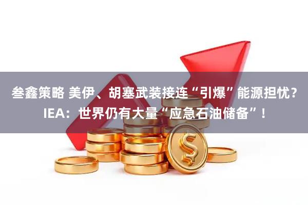 叁鑫策略 美伊、胡塞武装接连“引爆”能源担忧？IEA：世界仍有大量“应急石油储备”！