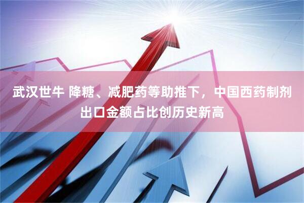 武汉世牛 降糖、减肥药等助推下，中国西药制剂出口金额占比创历史新高