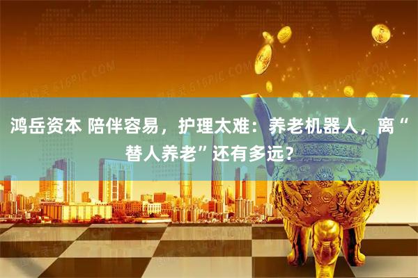 鸿岳资本 陪伴容易，护理太难：养老机器人，离“替人养老”还有多远？