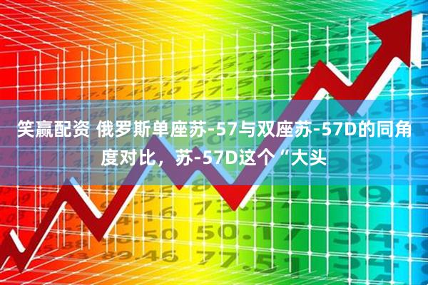 笑赢配资 俄罗斯单座苏-57与双座苏-57D的同角度对比，苏-57D这个“大头